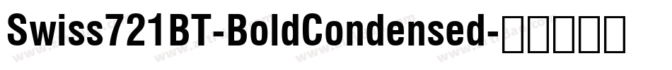 Swiss721BT-BoldCondensed字体转换