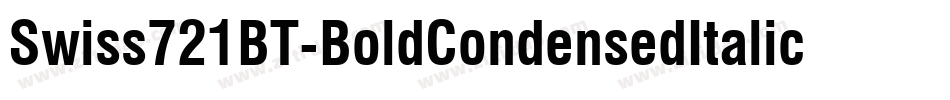 Swiss721BT-BoldCondensedItalic字体转换