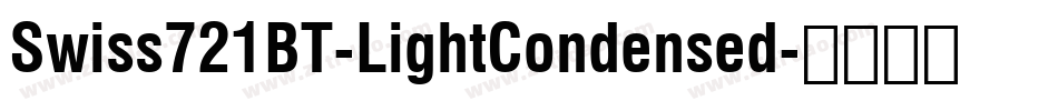 Swiss721BT-LightCondensed字体转换