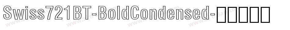 Swiss721BT-BoldCondensed字体转换