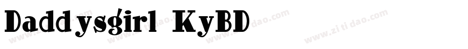 Daddysgirl-KyBD字体转换