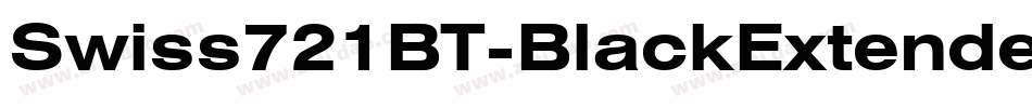 Swiss721BT-BlackExtended字体转换