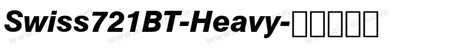 Swiss721BT-Heavy字体转换