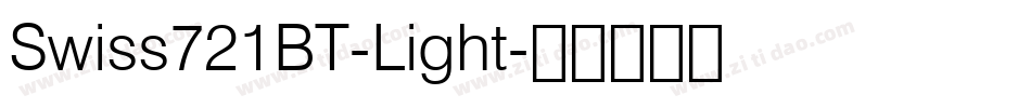 Swiss721BT-Light字体转换