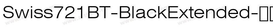 Swiss721BT-BlackExtended字体转换