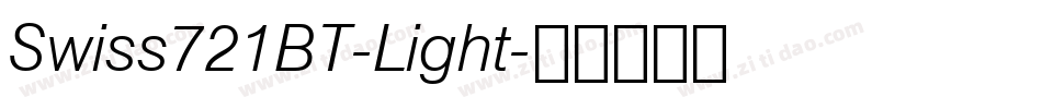 Swiss721BT-Light字体转换