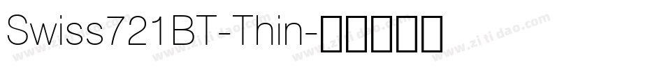 Swiss721BT-Thin字体转换