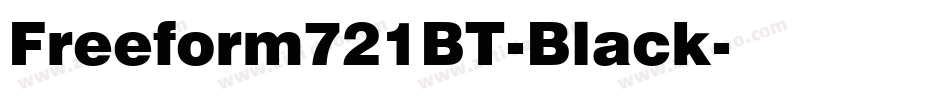 Freeform721BT-Black字体转换