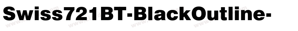 Swiss721BT-BlackOutline字体转换