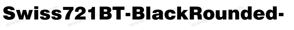 Swiss721BT-BlackRounded字体转换