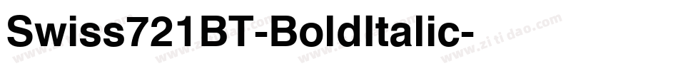 Swiss721BT-BoldItalic字体转换