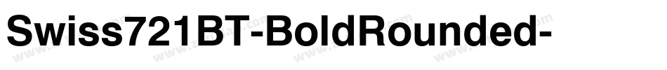 Swiss721BT-BoldRounded字体转换