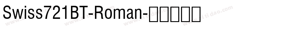 Swiss721BT-Roman字体转换