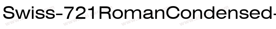 Swiss-721RomanCondensed字体转换