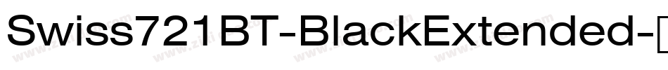 Swiss721BT-BlackExtended字体转换