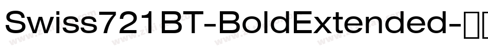 Swiss721BT-BoldExtended字体转换