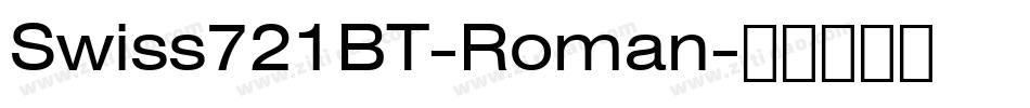 Swiss721BT-Roman字体转换
