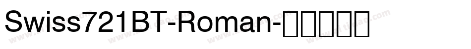Swiss721BT-Roman字体转换
