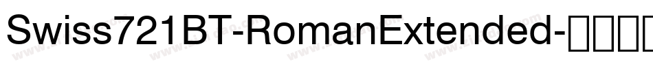 Swiss721BT-RomanExtended字体转换