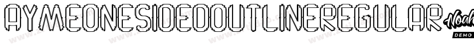 AymeOneSidedOutlineRegular-9A57字体转换