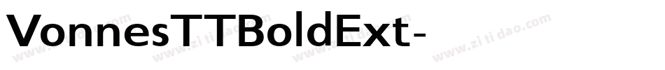 VonnesTTBoldExt字体转换