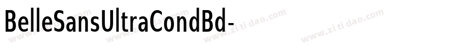 BelleSansUltraCondBd字体转换
