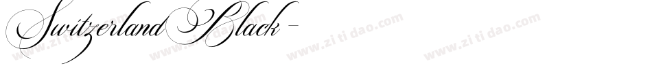 SwitzerlandBlack字体转换