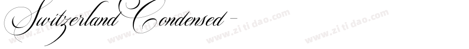 SwitzerlandCondensed字体转换