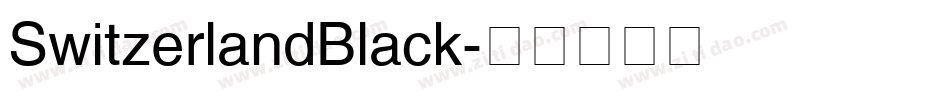 SwitzerlandBlack字体转换
