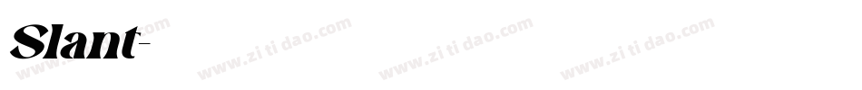 Slant字体转换