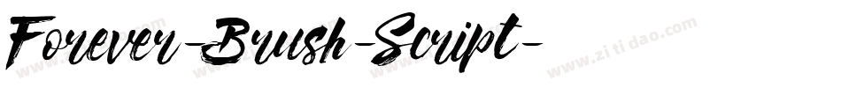 Forever-Brush-Script字体转换