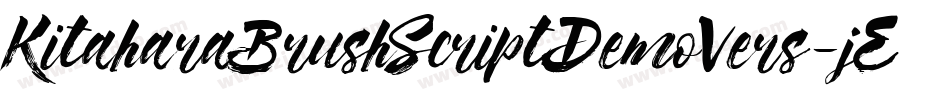 KitaharaBrushScriptDemoVers-jERw7字体转换