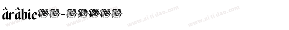 arabic字体字体转换