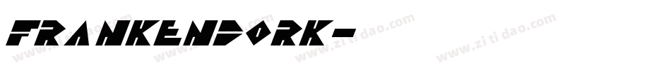 FrankenDork字体转换