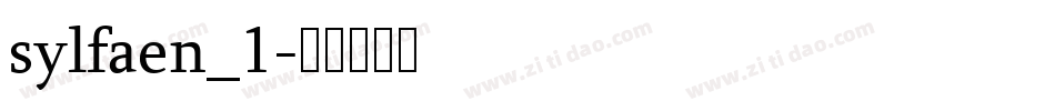 sylfaen_1字体转换