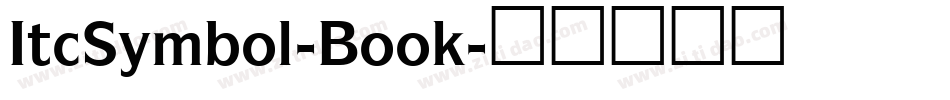 ItcSymbol-Book字体转换