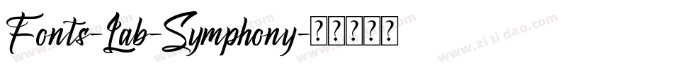 Fonts-Lab-Symphony字体转换