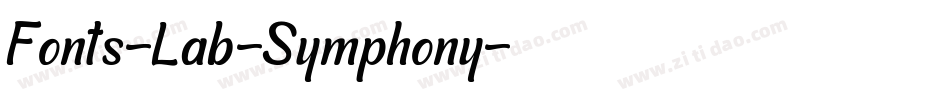 Fonts-Lab-Symphony字体转换