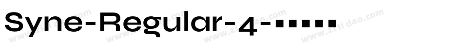 Syne-Regular-4字体转换