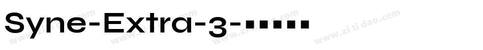 Syne-Extra-3字体转换