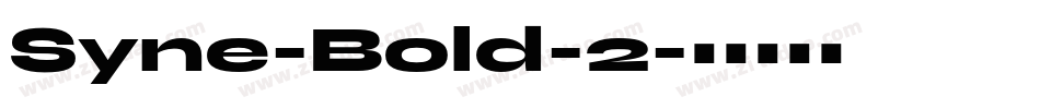 Syne-Bold-2字体转换