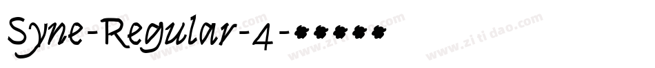 Syne-Regular-4字体转换