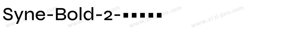 Syne-Bold-2字体转换