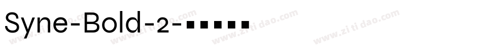 Syne-Bold-2字体转换