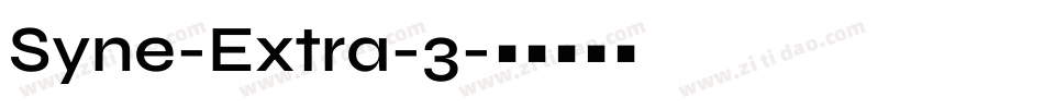 Syne-Extra-3字体转换