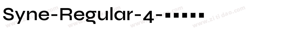 Syne-Regular-4字体转换
