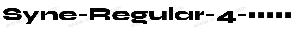 Syne-Regular-4字体转换