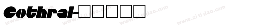 Cothral字体转换