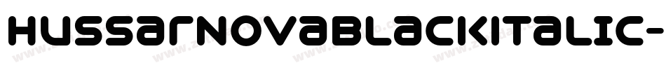 HussarNovaBlackItalic-32Bp字体转换
