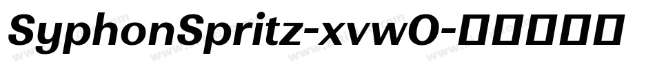 SyphonSpritz-xvwO字体转换